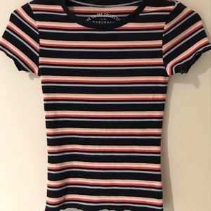 striped tight tee